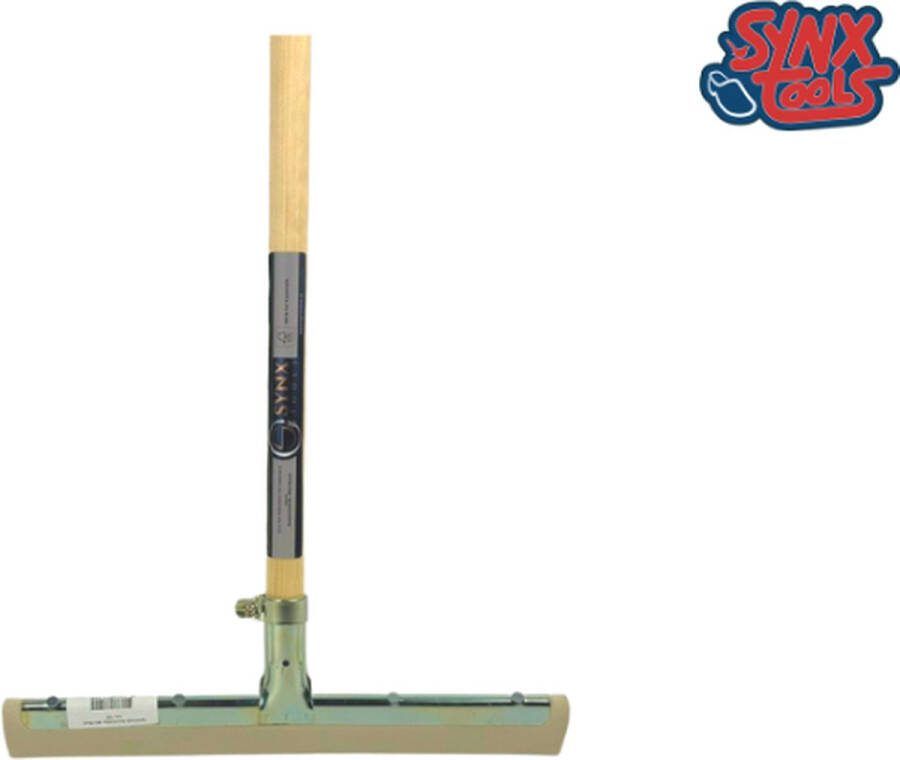 Synx Tools 35 cm Vloertrekker met steel 150cm Vloerwisser- 35cm Trekkers Wit Vloermop Vloerreiniger Met Houten Steel 150 CM