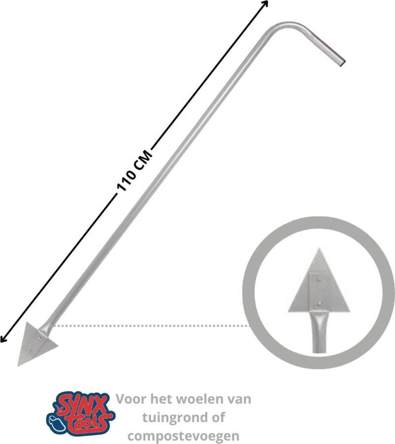 Synx Tools Compostwoeler compostpook compostbak compost verluchter metaal compostvat