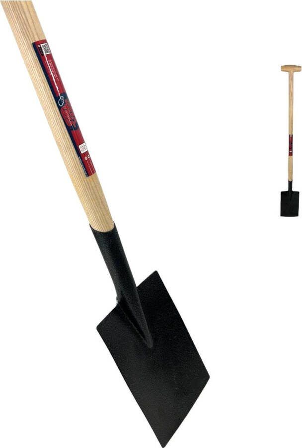 Synx Tools Dulspade Essenhout steel Spade Schoppen Spaden Tuinschop Schop bodembewerkers Steel 85cm