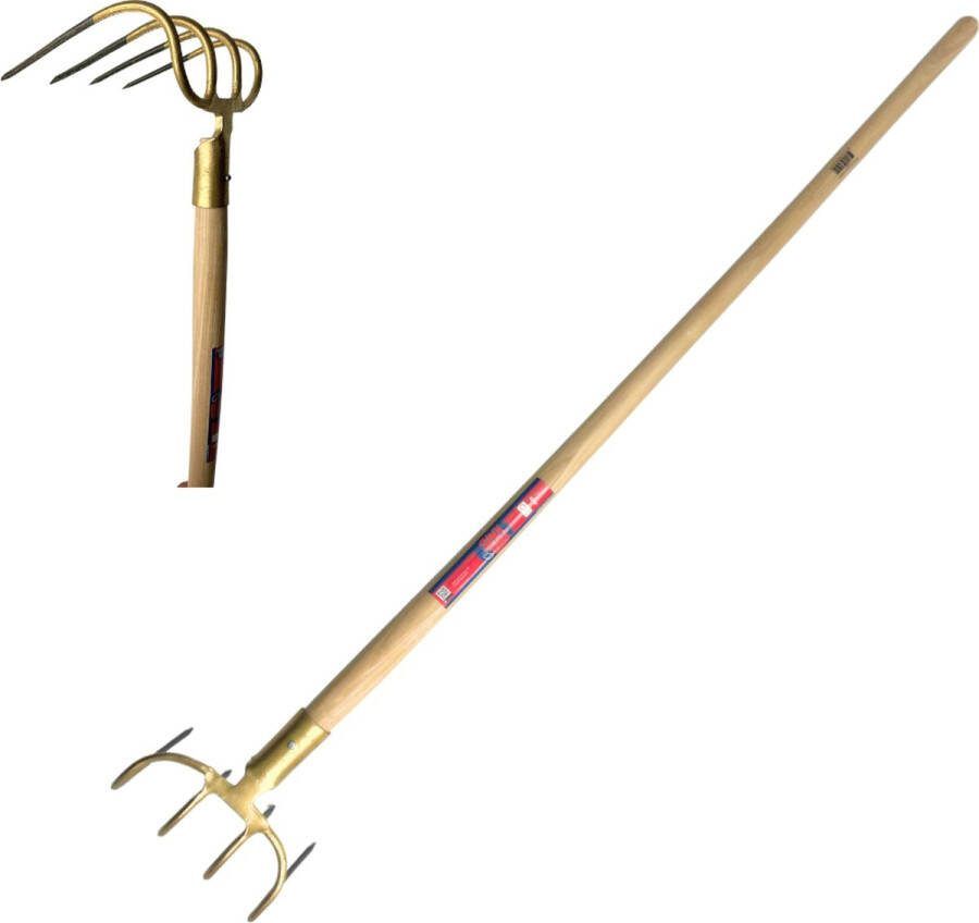 Synx Tools Mesthaak 4 Tanden Mestvork Tuingereedschap Duurzame 130cm Steel