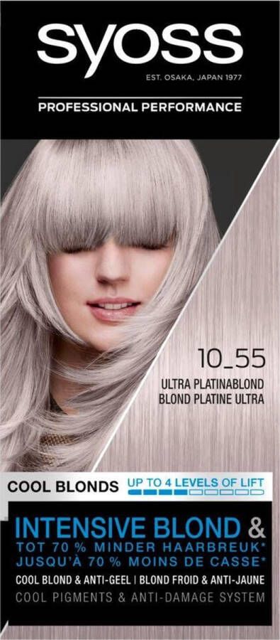 Syoss haarkleuring voordeelverpakking Cool Blonds 10-55 Ultra Platinum Blond