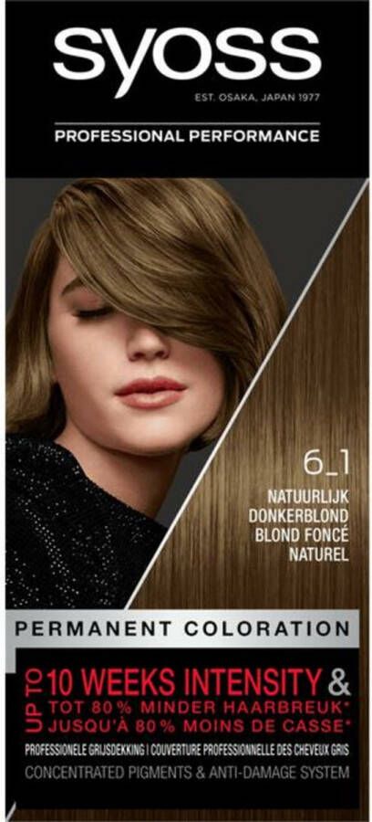 SYOSS 3x Classic Haarverf 6-1 Natuurlijk Donker Blond