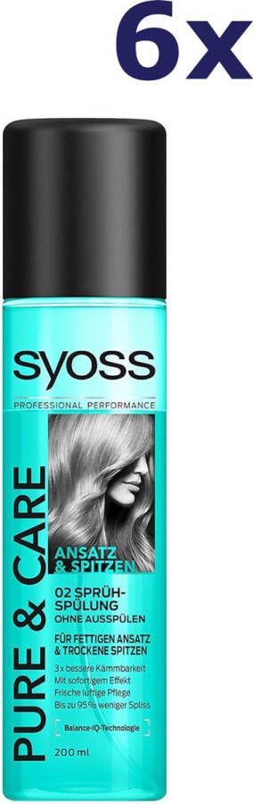 SYOSS Anti Klit Spray Pure & Care Voordeelverpakking 3 x 200 ML