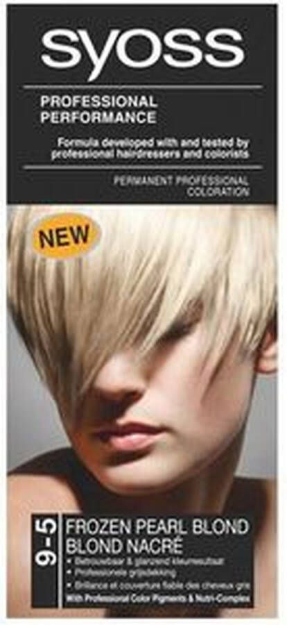 SYOSS 9-5 Frozen Pearl Blond Haarverf 3 Stuks Voordeelverpakking