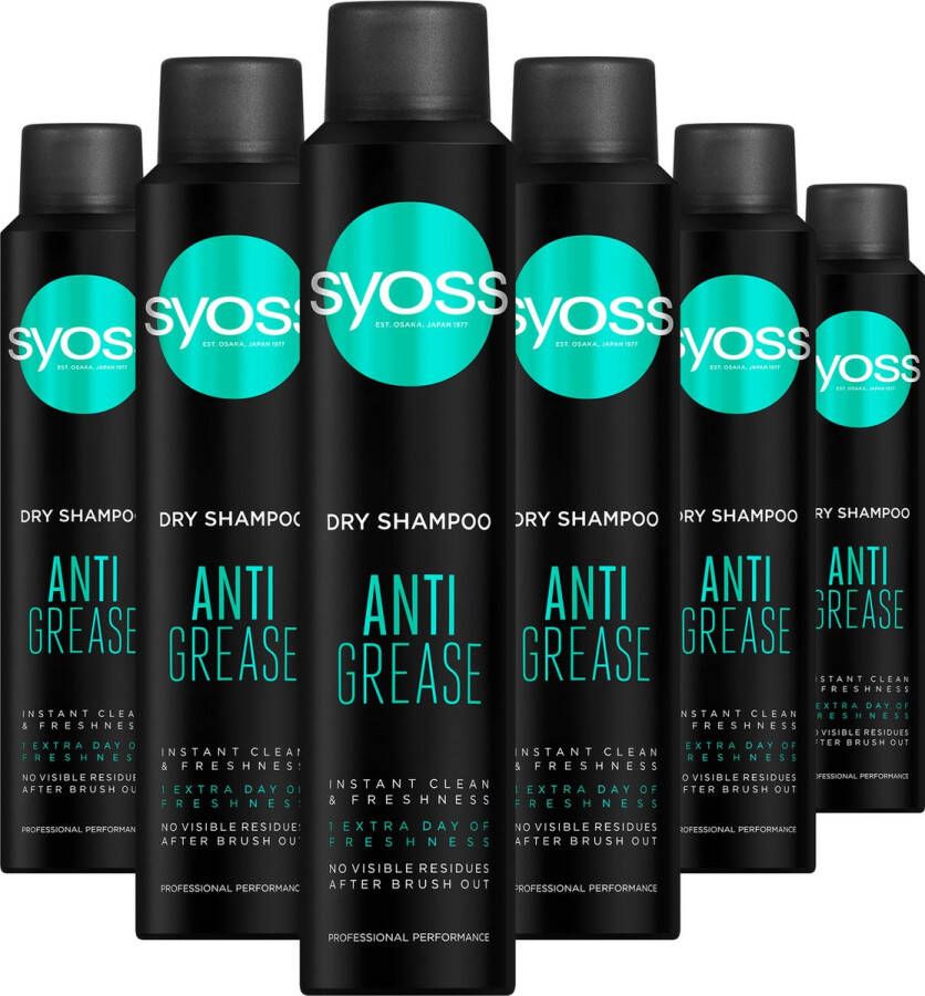 Syoss Anti-Grease droogshampoo 3x 200ml multiverpakking