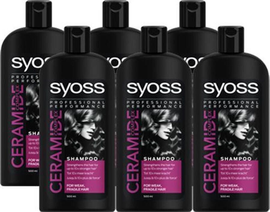 SYOSS Ceramide Complex Vrouwen Shampoo 6x500ml