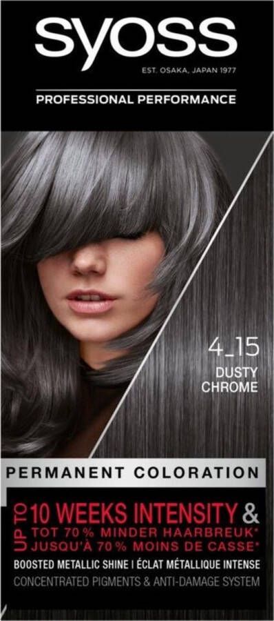 SYOSS Color baseline 4-15 Dusty Chrome haarverf 6 stuks