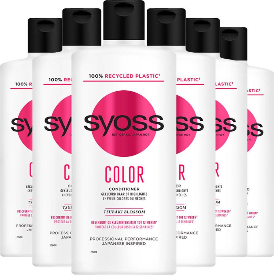 SYOSS Color Conditioner Haarverzorging Voordeelverpakking 6 x 440 ml