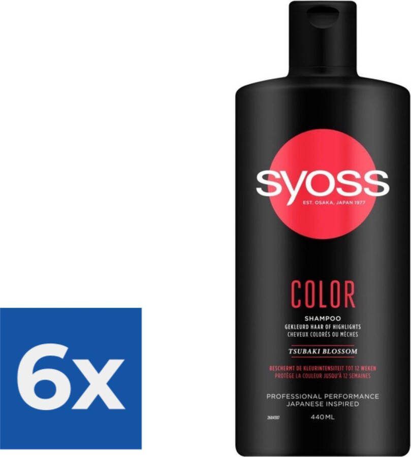 SYOSS Color Shampoo 440 ml Voordeelverpakking 6 stuks