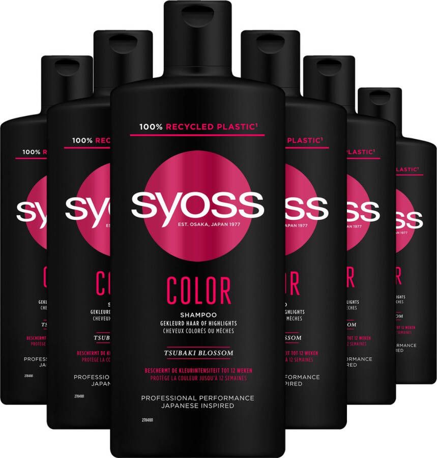 Syoss Coloriste shampoo 6 x 440 ml voordeelverpakking