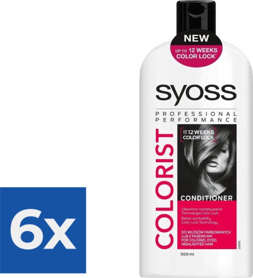 SYOSS Conditioner Colorist 500ml Voordeelverpakking 6 stuks
