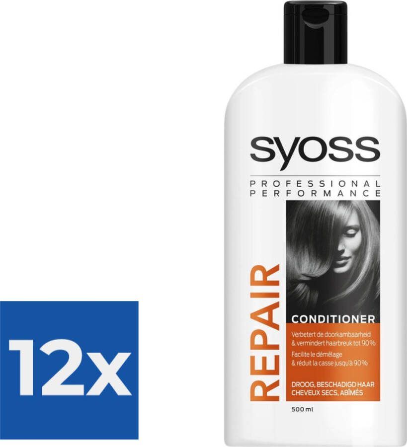 SYOSS Conditioner Repair Therapy Voordeelverpakking 12 stuks