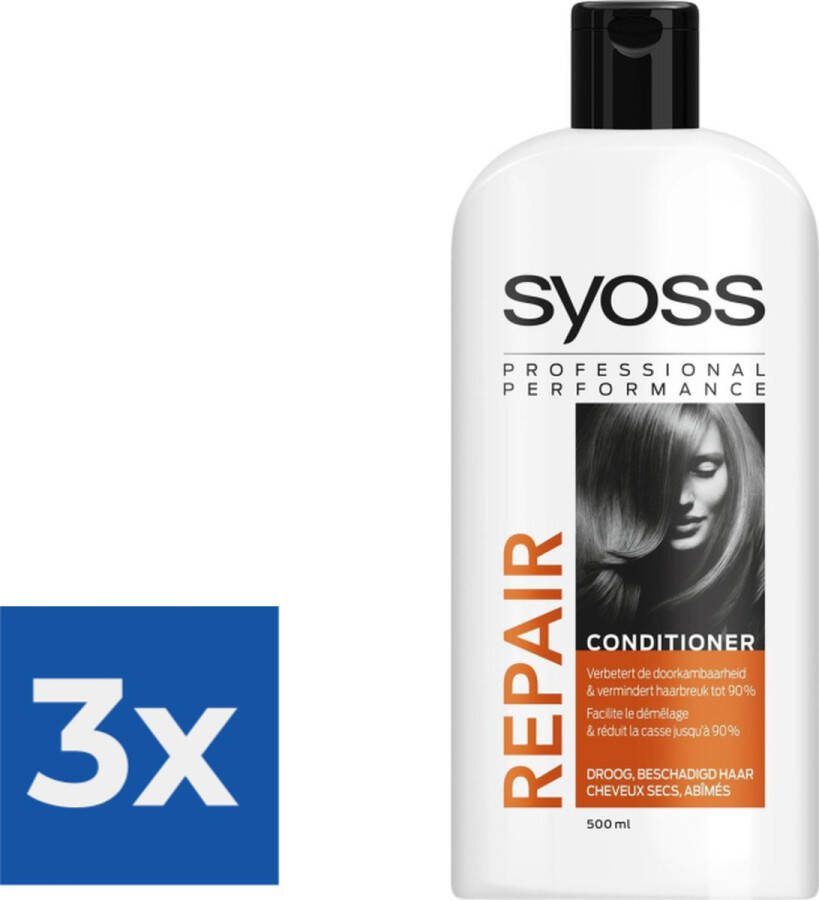 SYOSS Conditioner Repair Therapy Voordeelverpakking 3 stuks