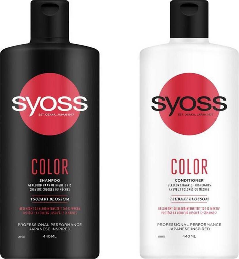 SYOSS Duo verpakking Color 1 x conditioner 440ml 1 x shampoo 440ml