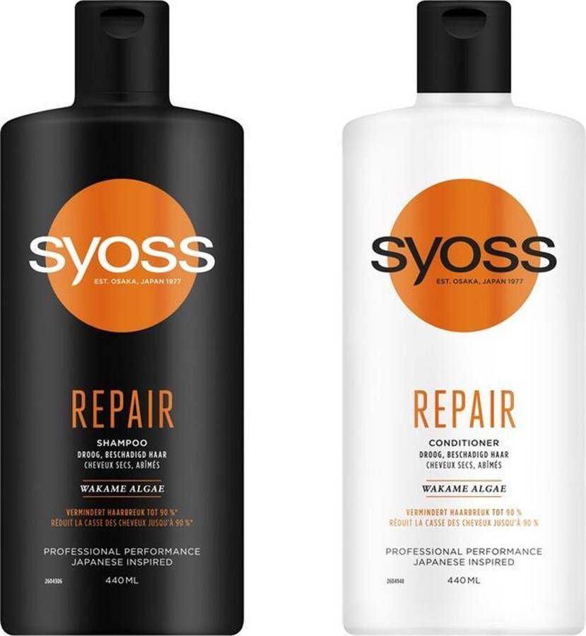 SYOSS Duo verpakking Repair 1 x conditioner 440ml 1 x shampoo 440ml