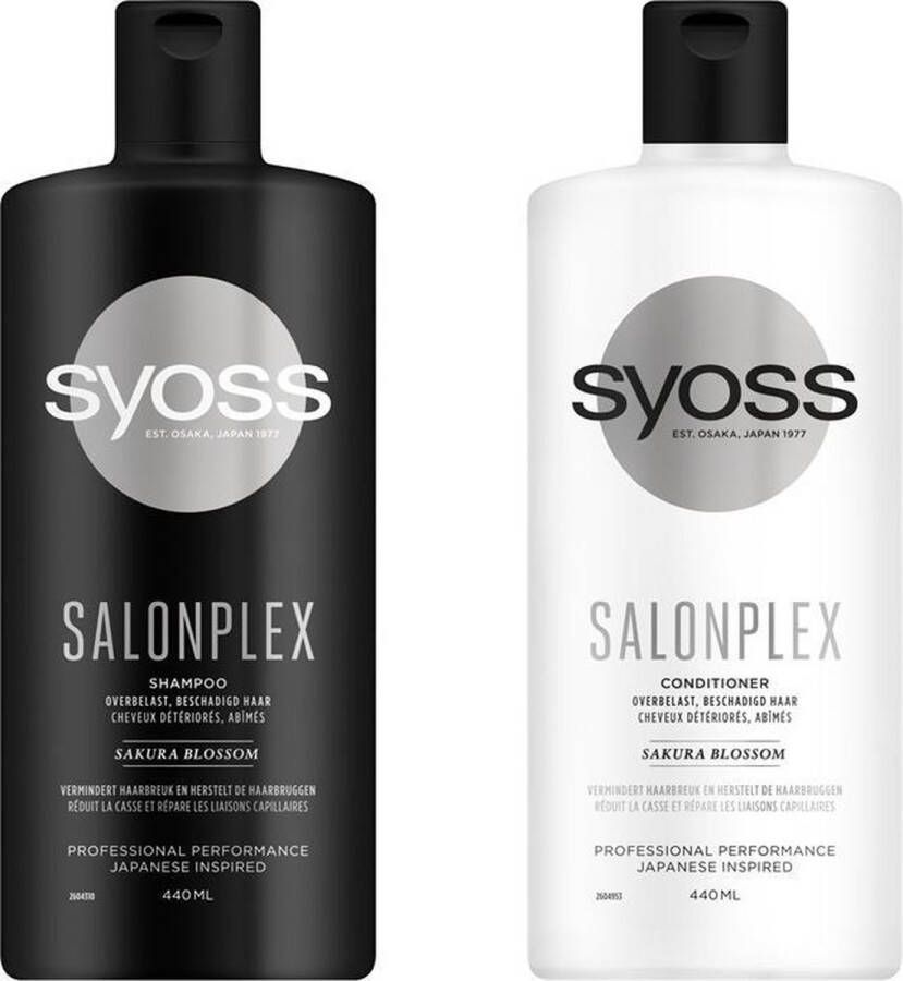 SYOSS Duo verpakking Salonplex 1 x conditioner 440ml 1 x shampoo 440ml