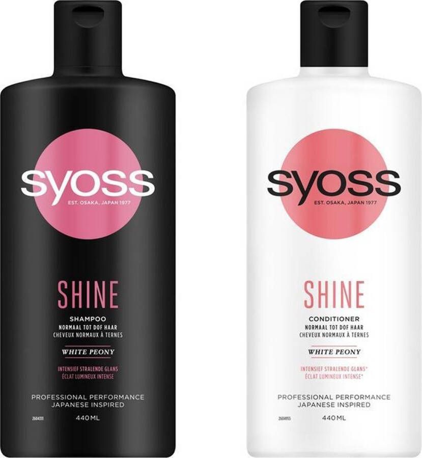 SYOSS Duo verpakking Shine 1 x conditioner 440ml 1 x shampoo 440ml