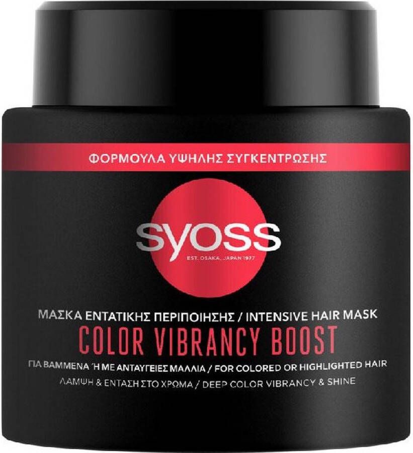 SYOSS HAIR MASKS Gives shine and intensity to the hair color. Protects the paint for up to 12 weeks