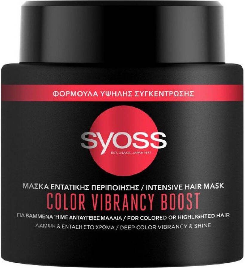 SYOSS HAIR MASKS Gives shine and intensity to the hair color. Protects the paint for up to 12 weeks