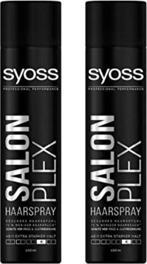 SYOSS Hairspray Haarlak SalonPLEX Voordeelverpakking 2 x 400 ml