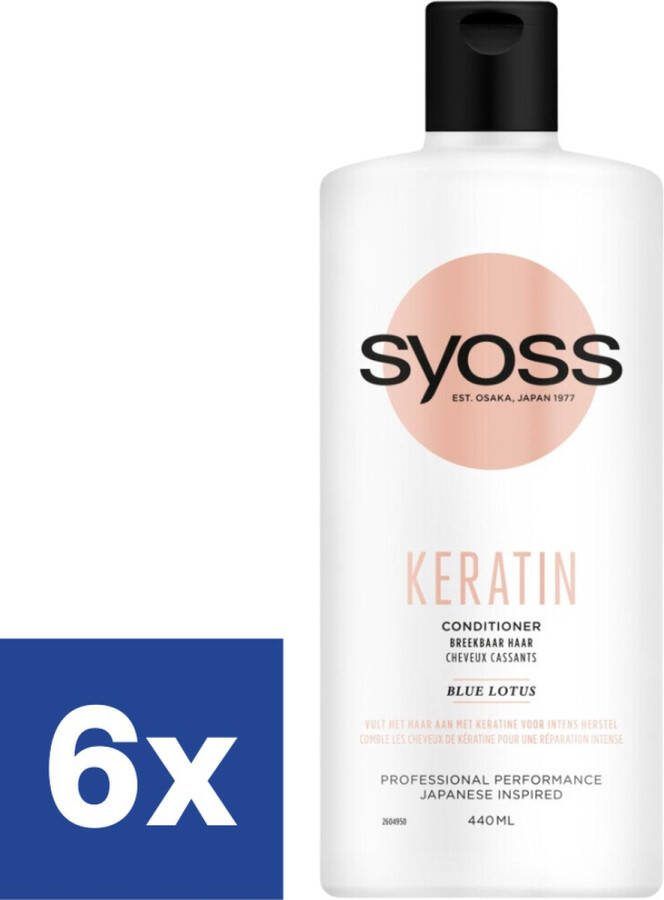 SYOSS Keratin Conditioner 6 x 440 ml