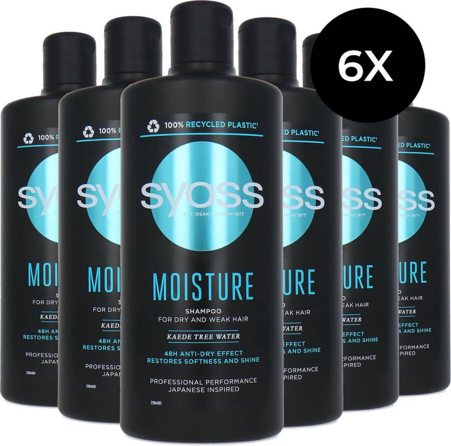 SYOSS Moisture Shampoo 6 x 440 ml