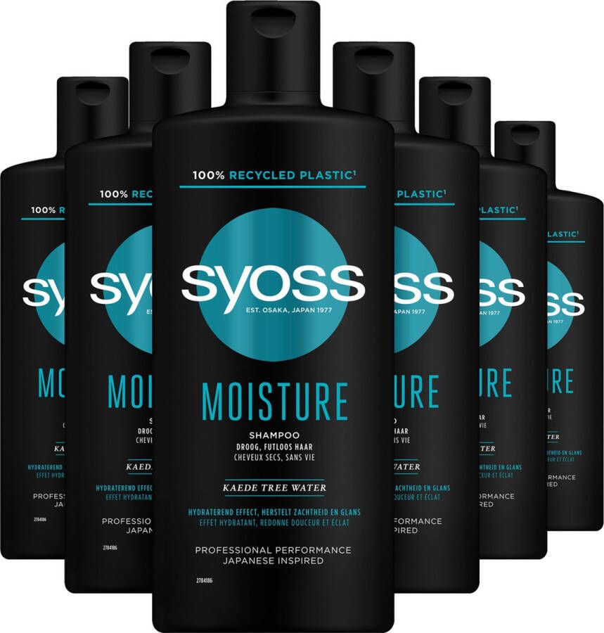 Syoss Moisture shampoo 6 x 440 ml voordeelverpakking