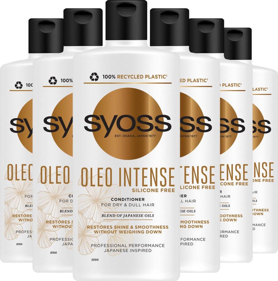 SYOSS Oleo Intens Conditioner Haarverzorging Voordeelverpakking 6 x 440 ml