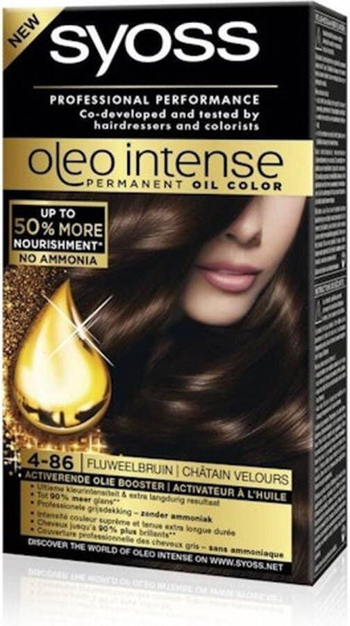 SYOSS Oleo Intense 4-86 Fluweelbruin Haarverf 1 stuk