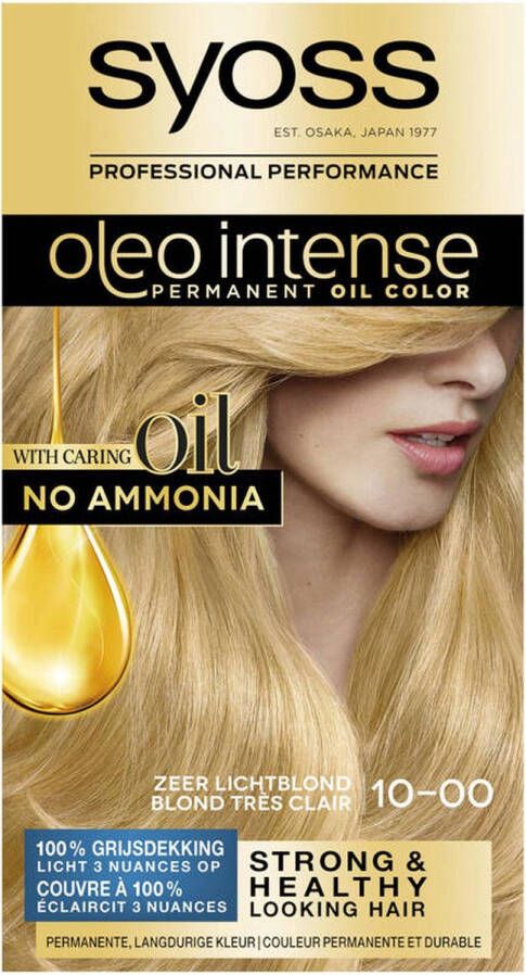 SYOSS Oleo Intense Haarverf 10-00 Zeer Lichtblond Voordeelverpakking 3 Stuks