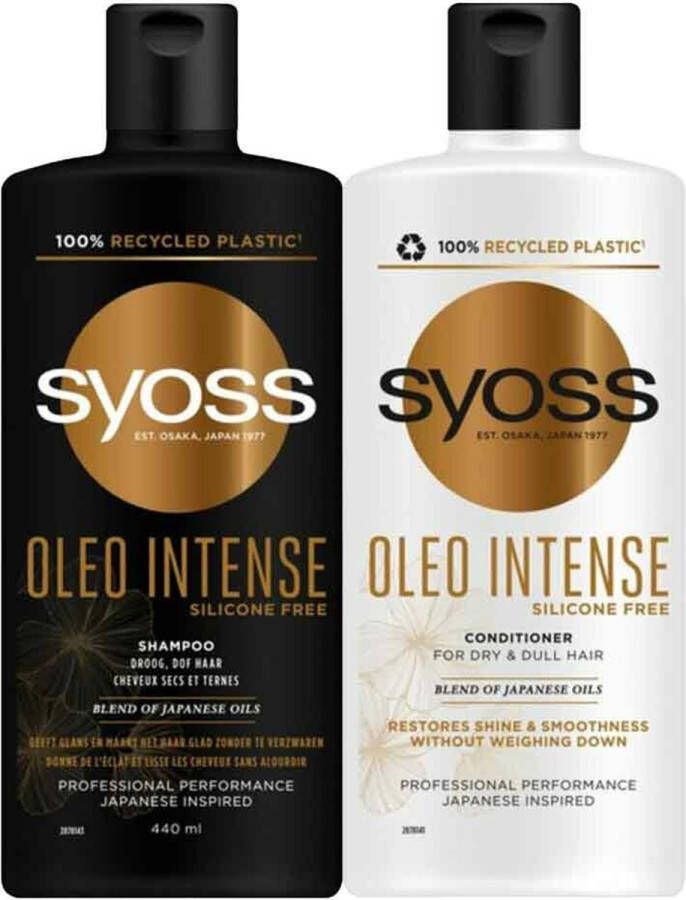 SYOSS Oleo Intense Shampoo 1x 440 ml & Conditioner 1x 440 ml Pakket