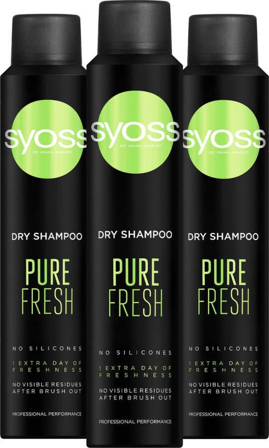 Syoss Pure Fresh droogshampoo 6 x 200 ml voordeelverpakking