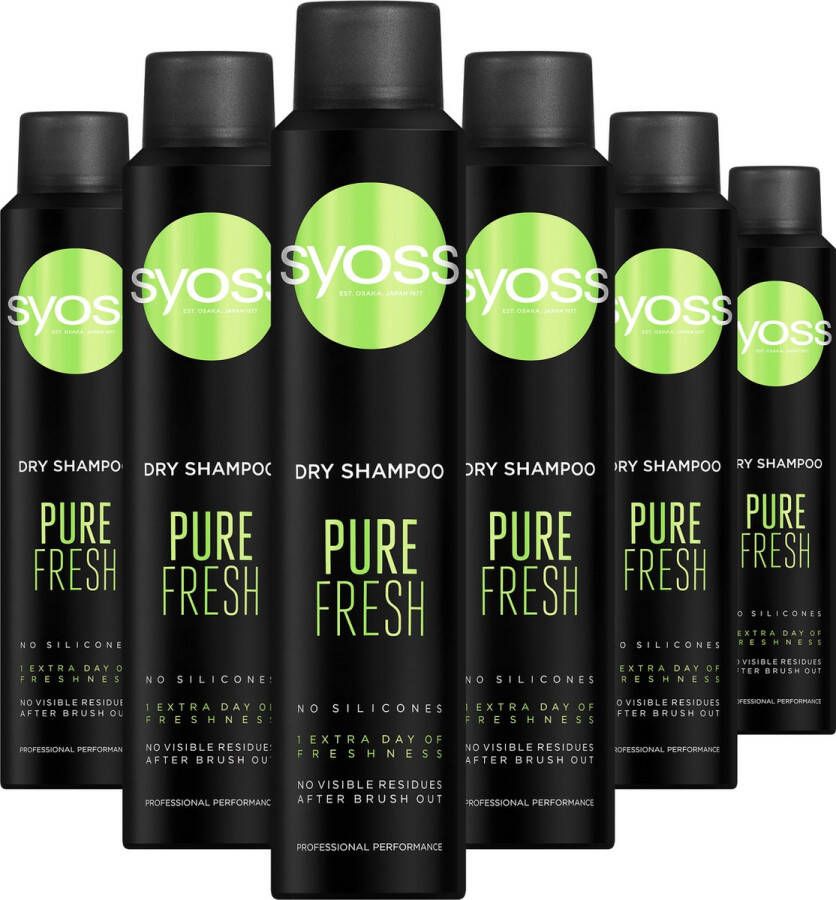 Syoss Pure Fresh droogshampoo 3x 200ml multiverpakking