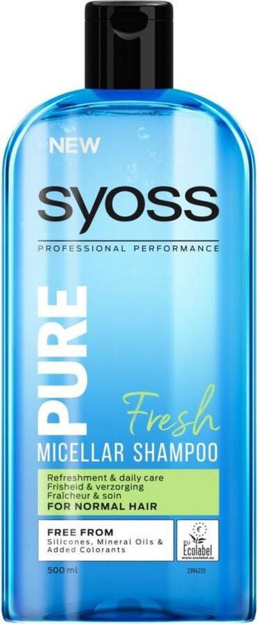 SYOSS Pure Fresh Micellar Shampoo 500 ml