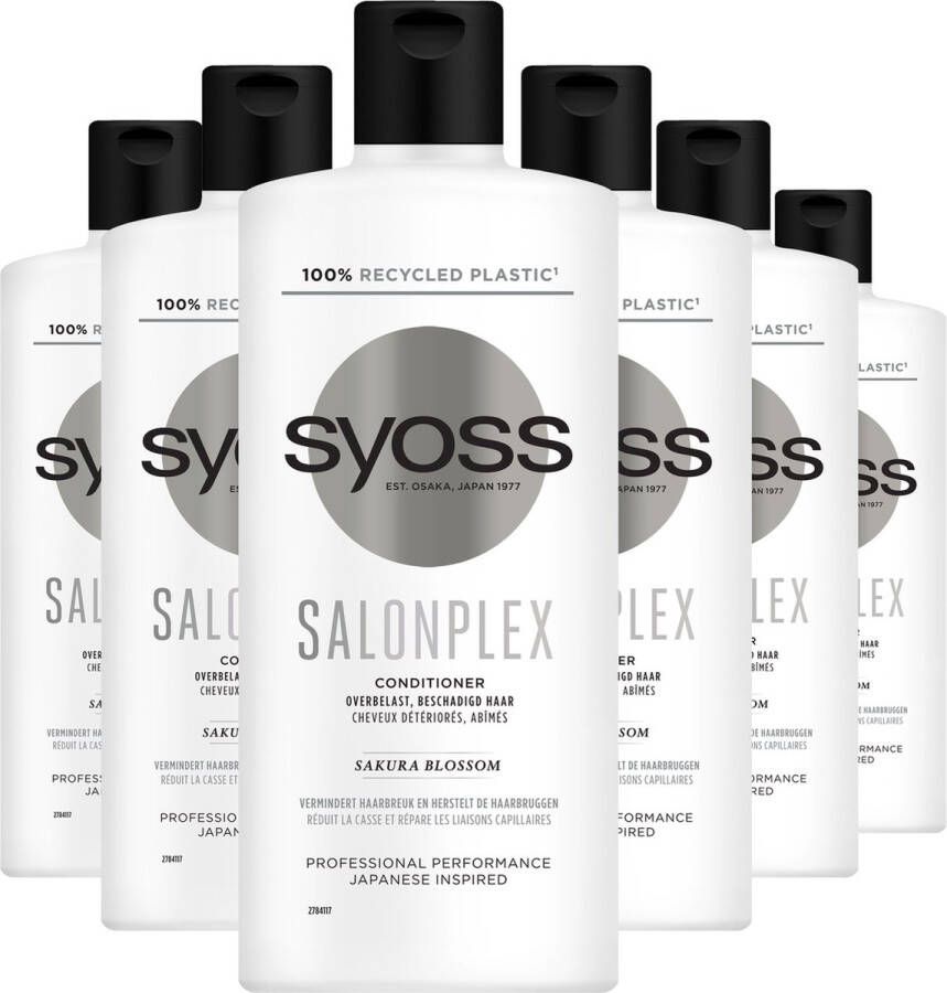 SYOSS Salonplex Conditioner Haarverzorging Voordeelverpakking 6 x 440 ml