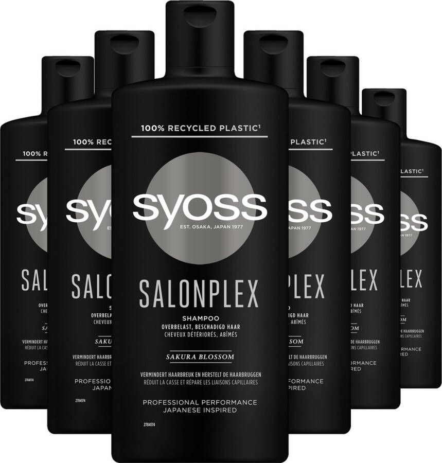 Syoss Salonplex shampoo 6 x 440 ml voordeelverpakking