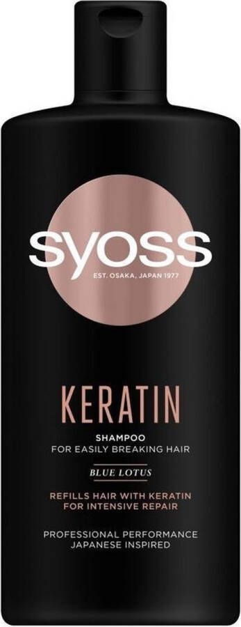 SYOSS Shampoo For Faint And Easily Crushing Hair Keratin (Shampoo) 500 Ml