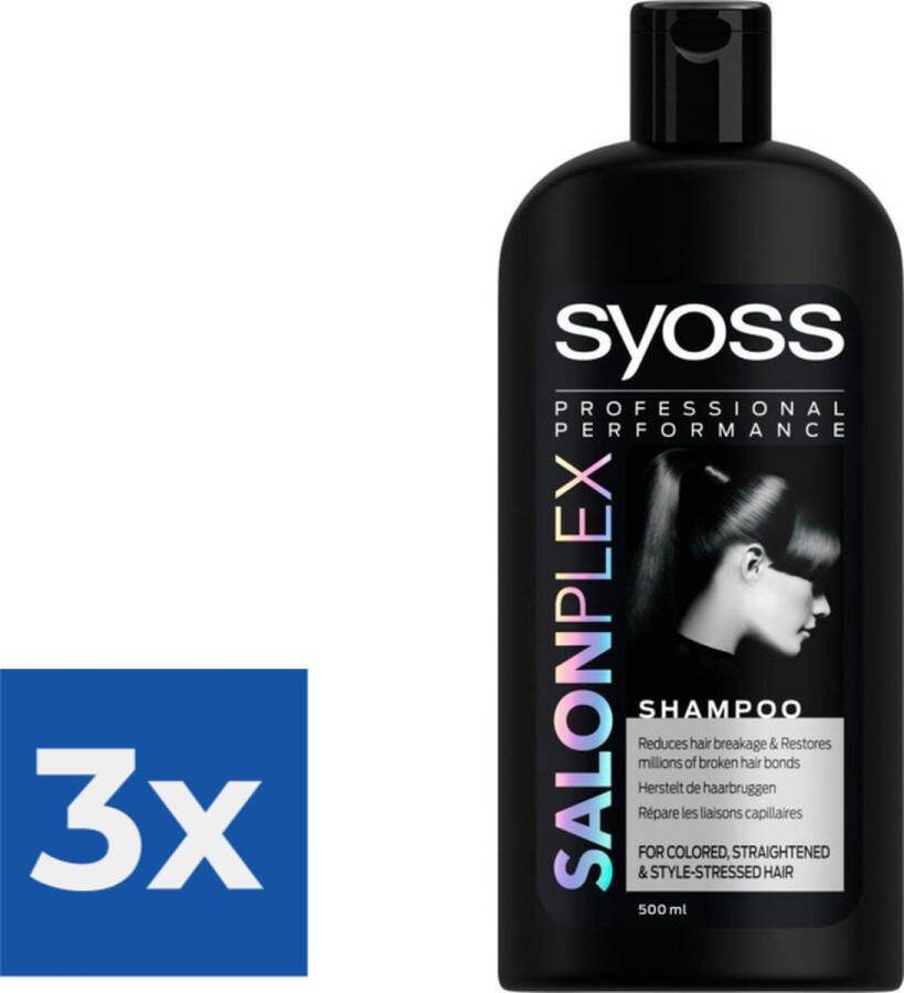 SYOSS Shampoo SALONPLEX Voordeelverpakking 3 stuks