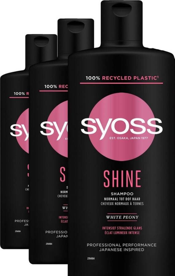 SYOSS Voordeel 3 stuks Shine Boost Shampoo 500 ml
