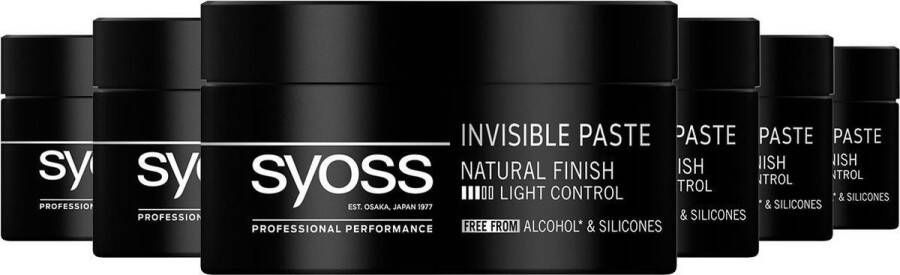 SYOSS Styling Invisible Hold Paste 6x 100ml Grootverpakking