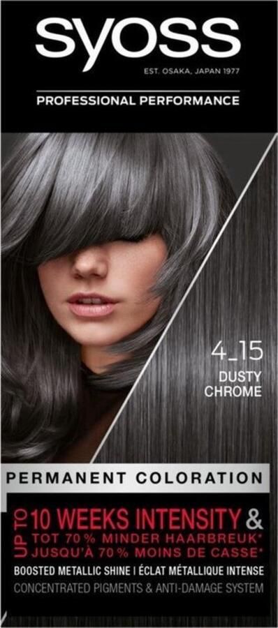 SYOSS Color baseline 4-15 Dusty Chrome haarverf 3 stuks