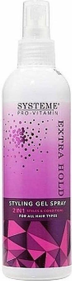 SYOSS Systeme Pro Vitamin Styling Gel Spray Extra Hold 3x300ml Voordeelverpakking