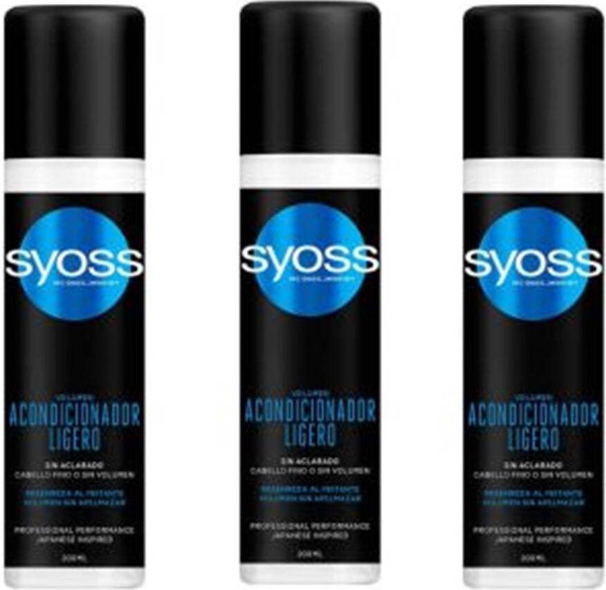 SYOSS Volume Lift Anti-Klit Spray Voordeelverpakking 3 x 200 ml
