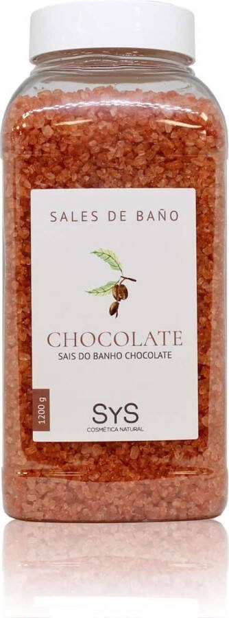 Sys Badzout Chocolade Body Scrub 100% Natuurlijk Mineraalzout 1200g Snel Oplossend