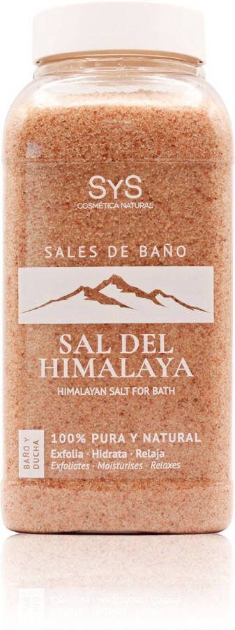 Sys Badzout Himalaya Body Scrub 100% Natuurlijk Mineraalzout 1200g Snel Oplossend