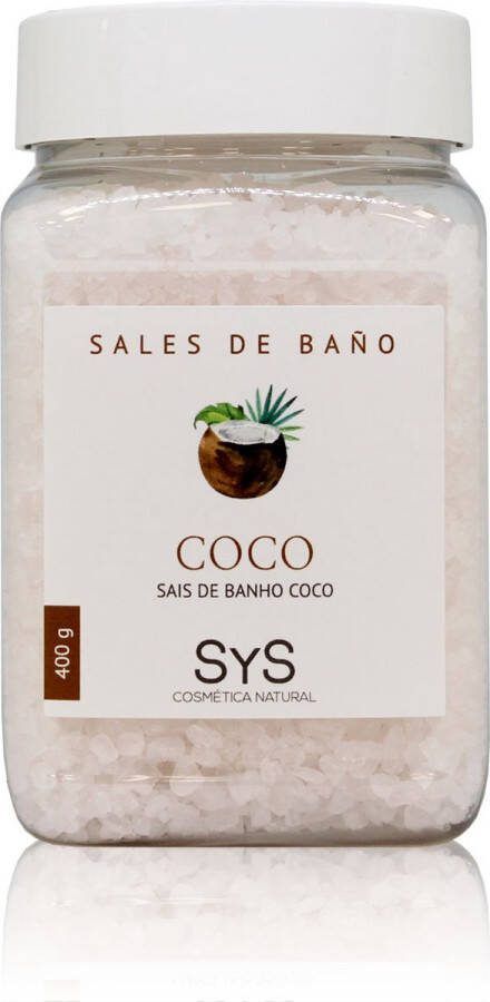 Sys Badzout Kokos Body Scrub 100% Natuurlijk Mineraalzout 400g Snel Oplossend