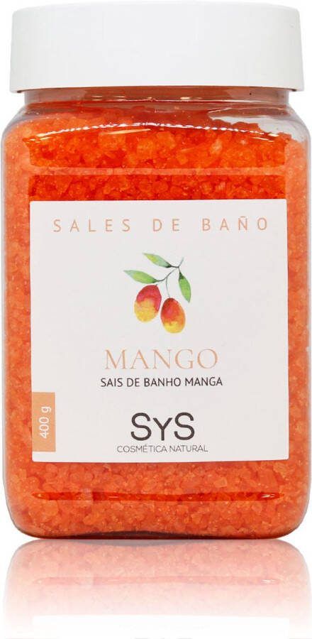 Sys Badzout Mango Body Scrub 100% Natuurlijk Mineraalzout 400g Snel Oplossend