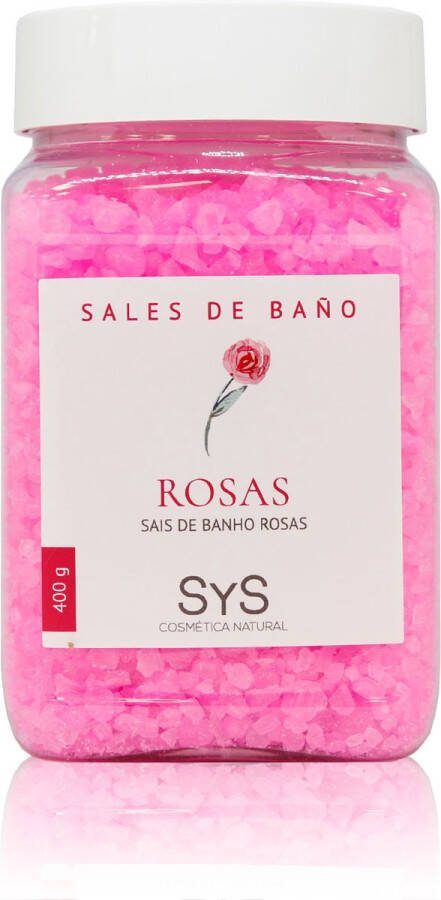 Sys Badzout Rozen Body Scrub 100% Natuurlijk Mineraalzout 400g Snel Oplossend