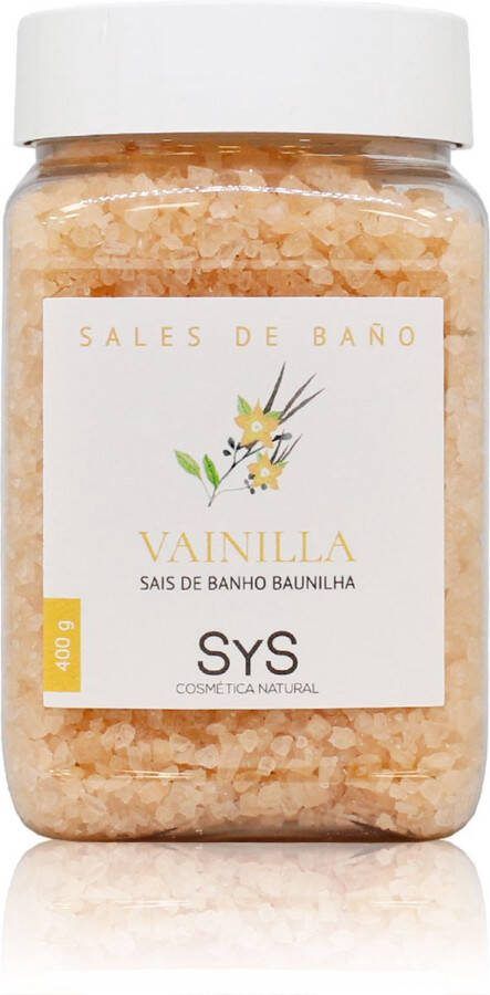 Sys Badzout Vanille Body Scrub 100% Natuurlijk Mineraalzout 400g Snel Oplossend