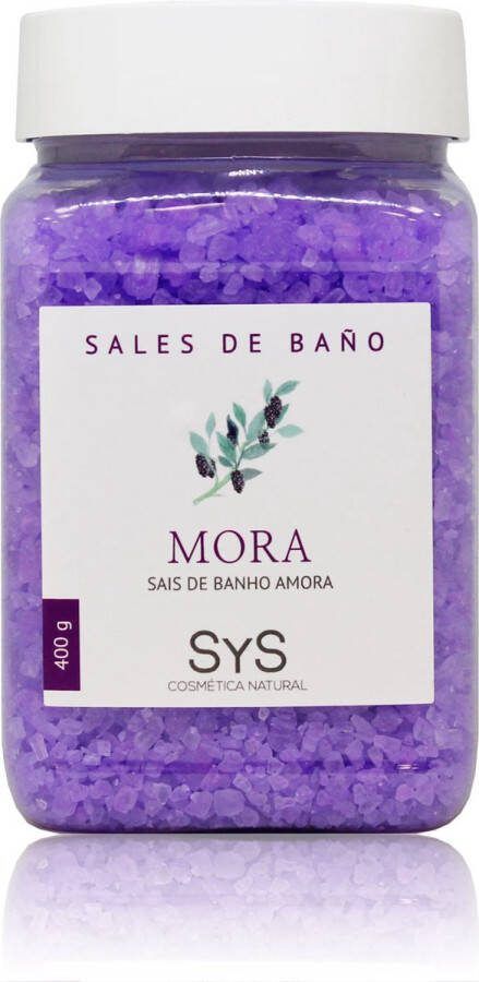 Sys Badzout Zwarte Bes Body Scrub 100% Natuurlijk Mineraalzout 400g Snel Oplossend